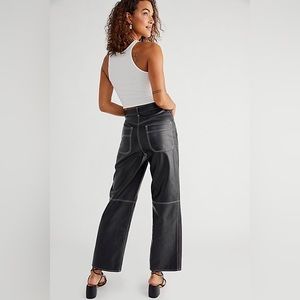 We The Free The It Factor Vegan High Rise Straight Leg Pants In Mystic